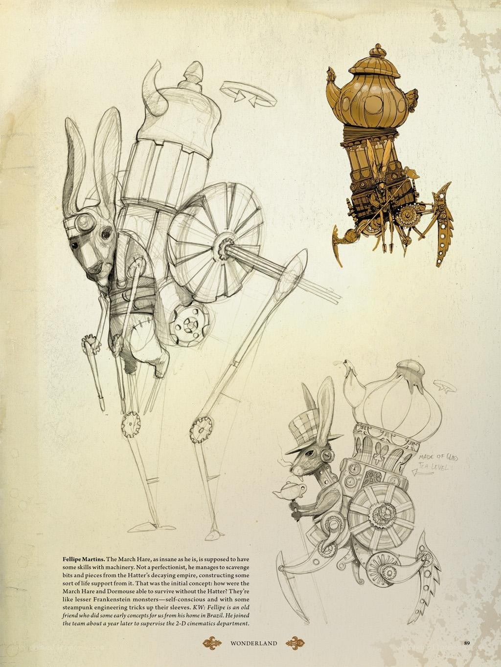 Steampunk March Hare concepts