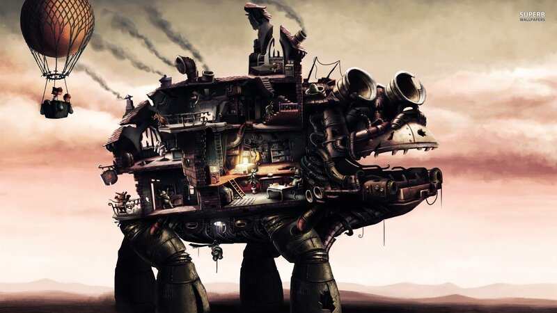Steampunk Mech House