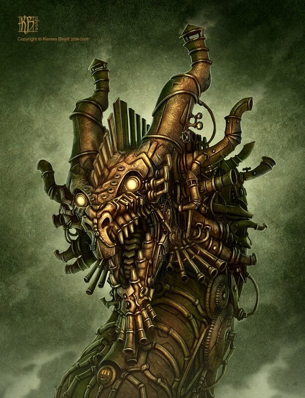 steampunk mechanical beast