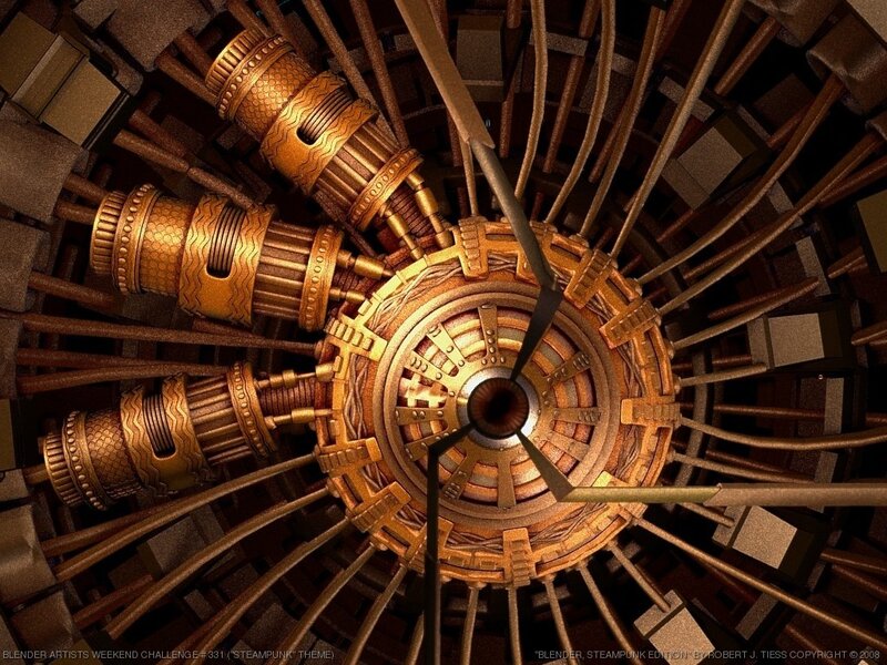 steampunk mechanical engine