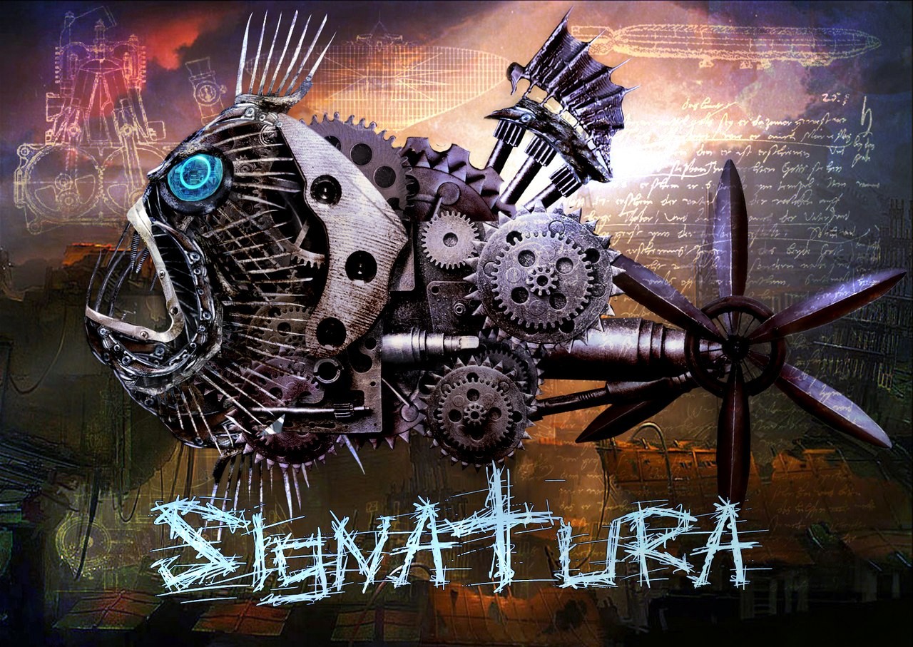 Steampunk mechanical fish