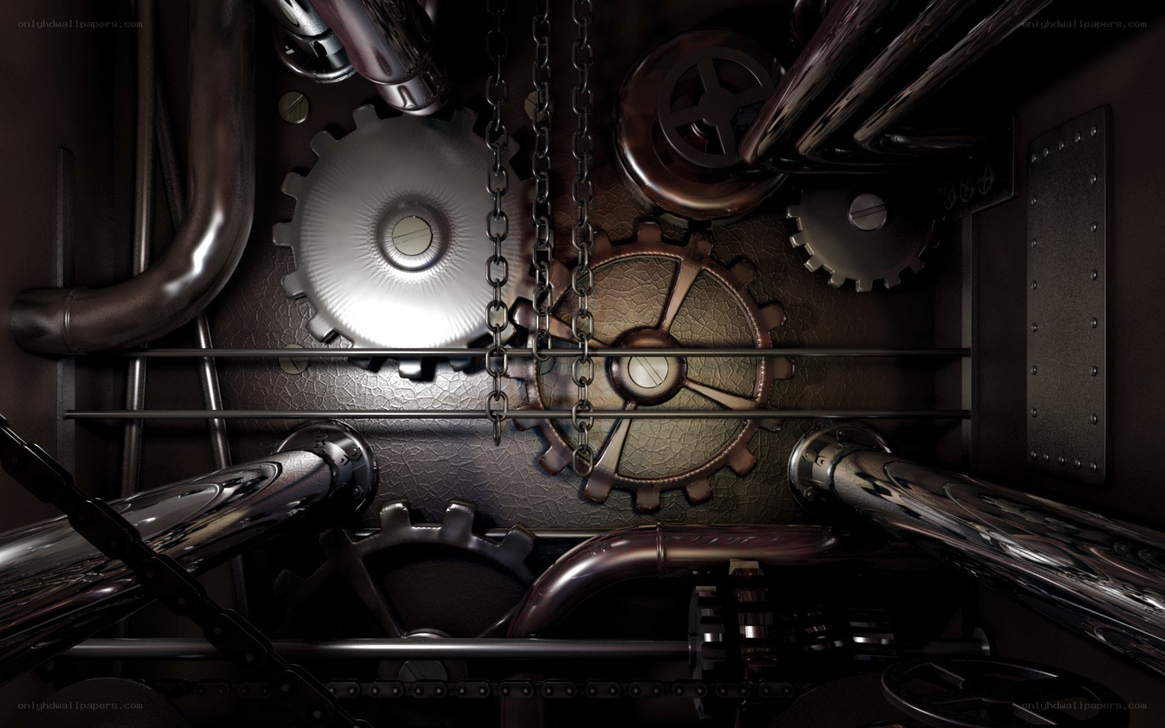 steampunk mechanical gears