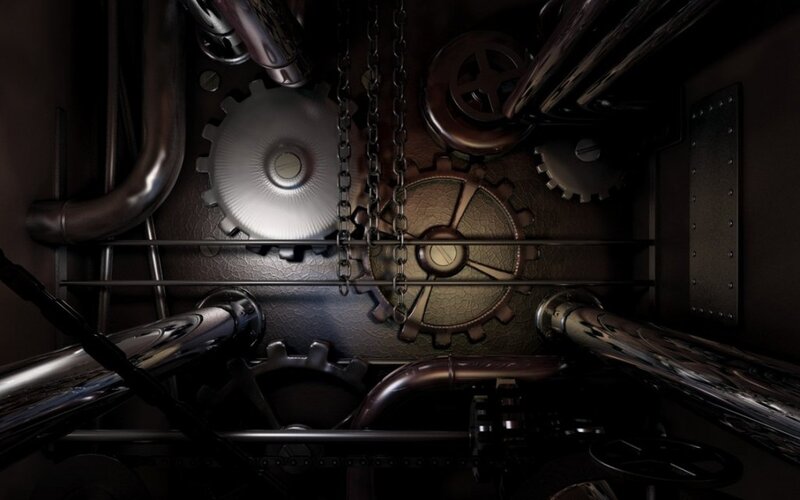 steampunk mechanical gears