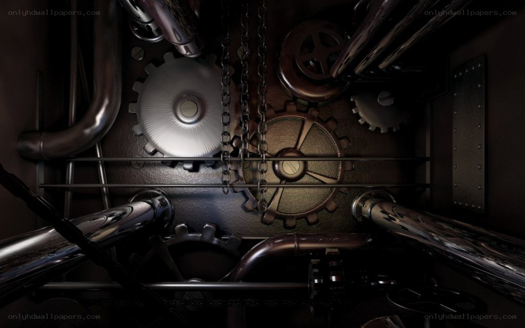 steampunk mechanical gears