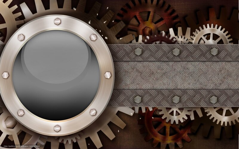 Steampunk Mechanical Gears — Gray