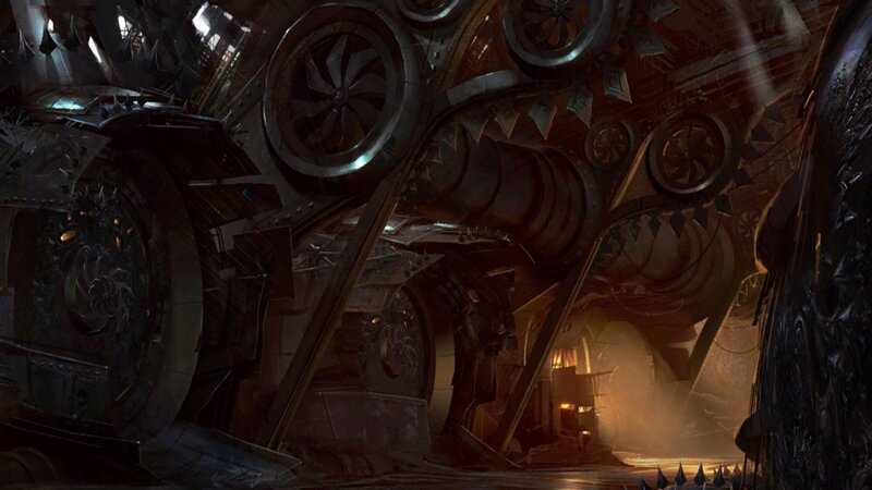 Steampunk Mechanical Interior — Brown