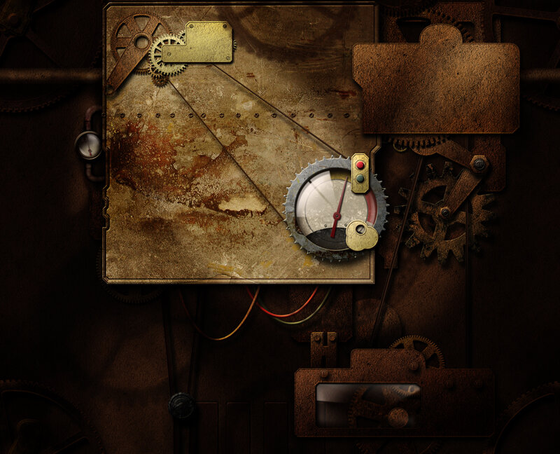 Steampunk Mechanical Panel