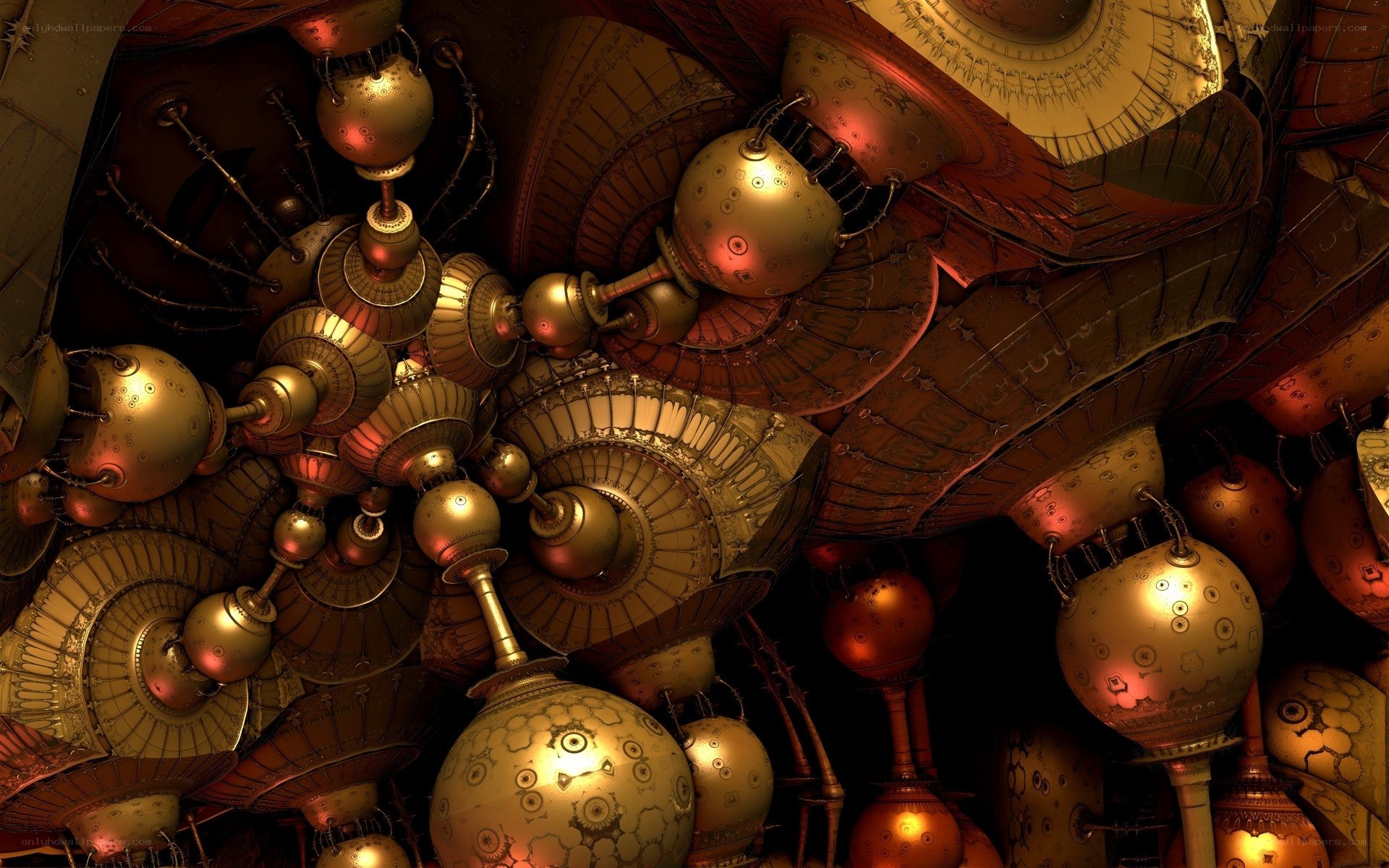steampunk mechanical structure