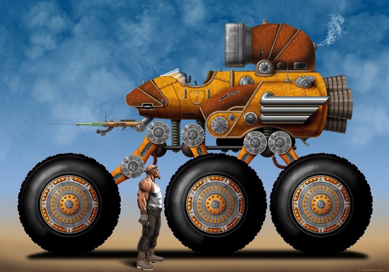steampunk monster truck