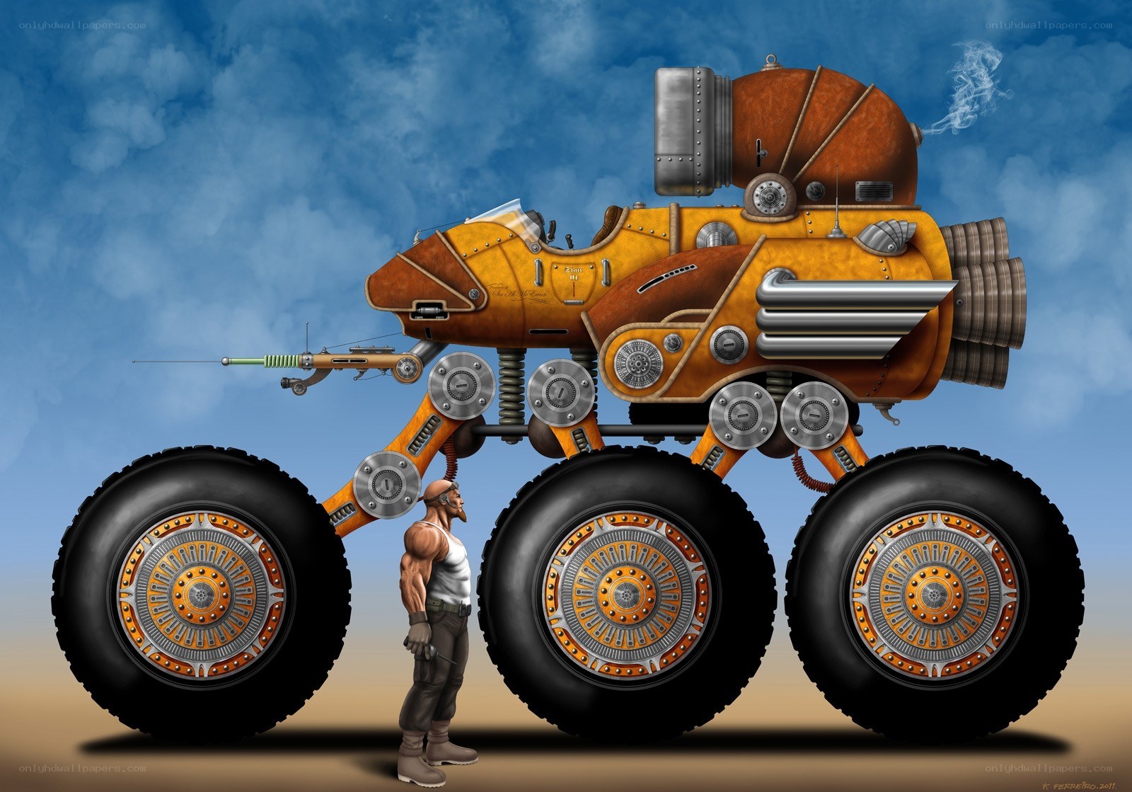 steampunk monster truck