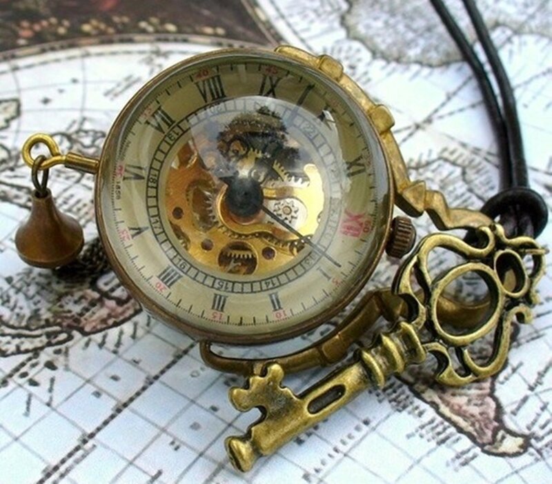 Steampunk Pocket Watch — Gold