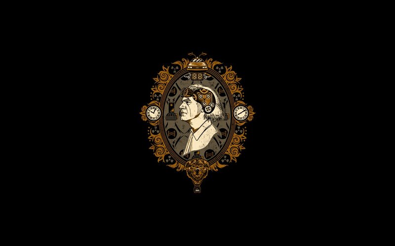 steampunk portrait illustration