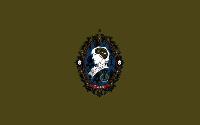 steampunk portrait with skulls