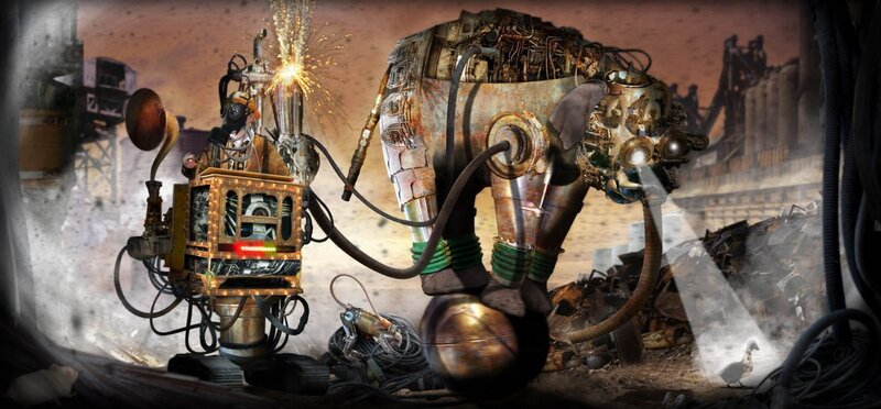 steampunk robot elephant