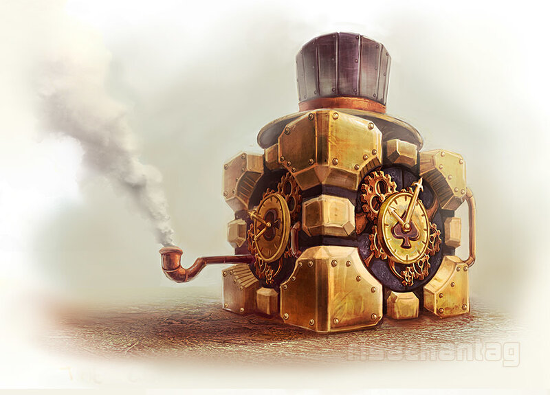 Steampunk Robot Machine