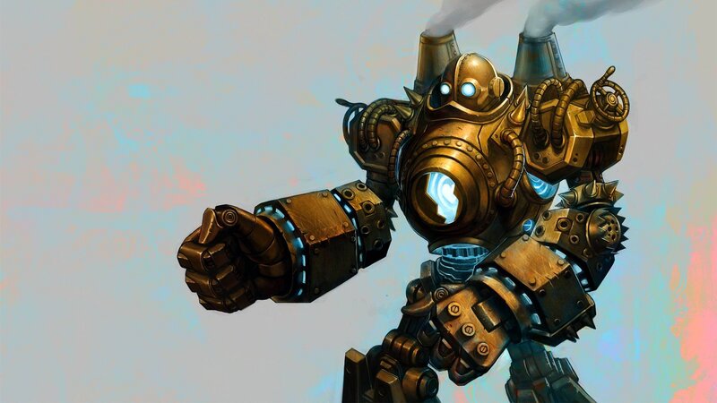 steampunk robot warrior