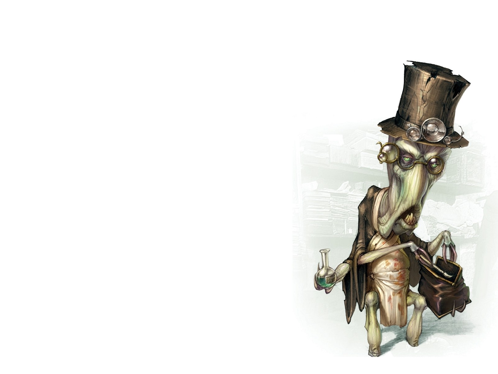 steampunk scientist character
