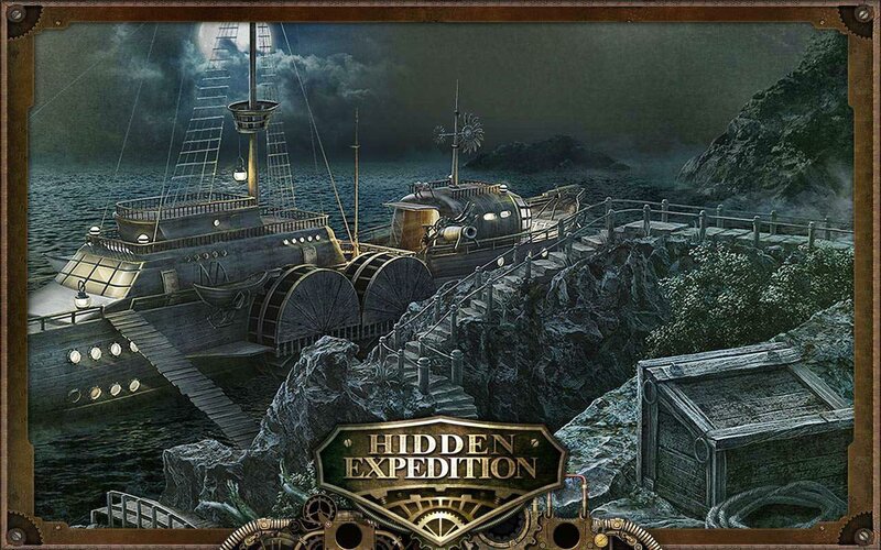 Steampunk Ship at Night