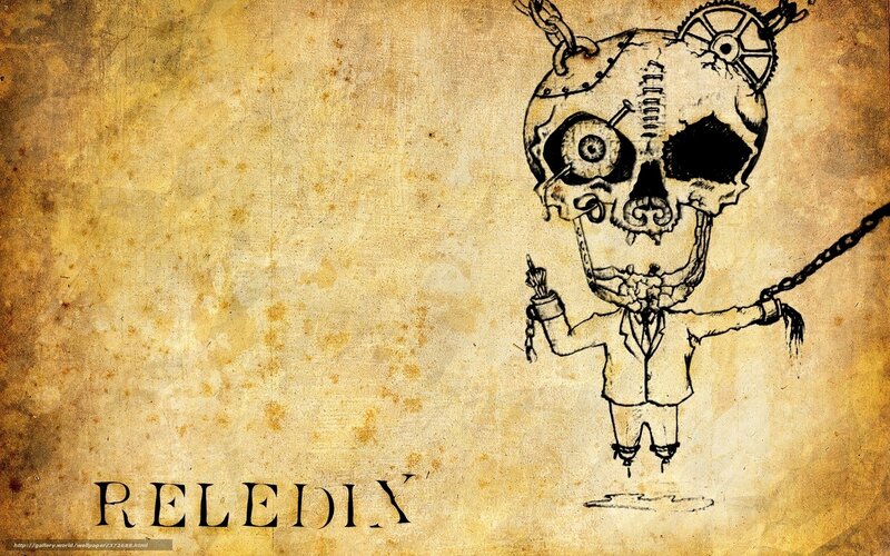 steampunk skull character
