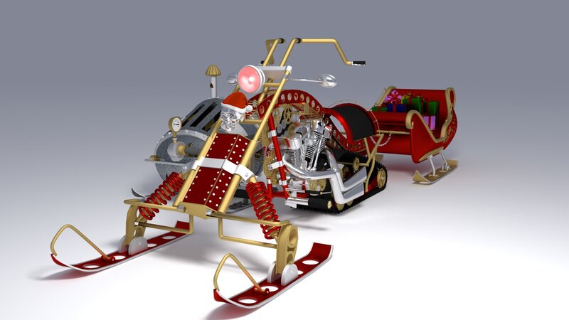 Steampunk Snowmobile