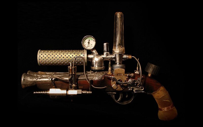 Steampunk-style firearm