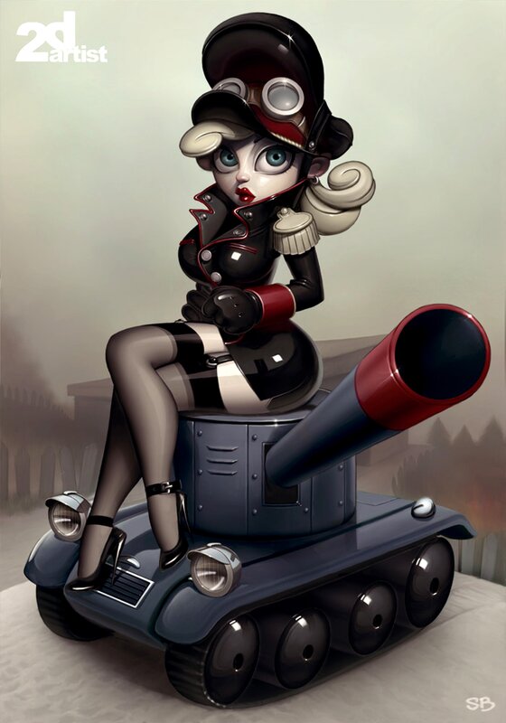 steampunk tank rider