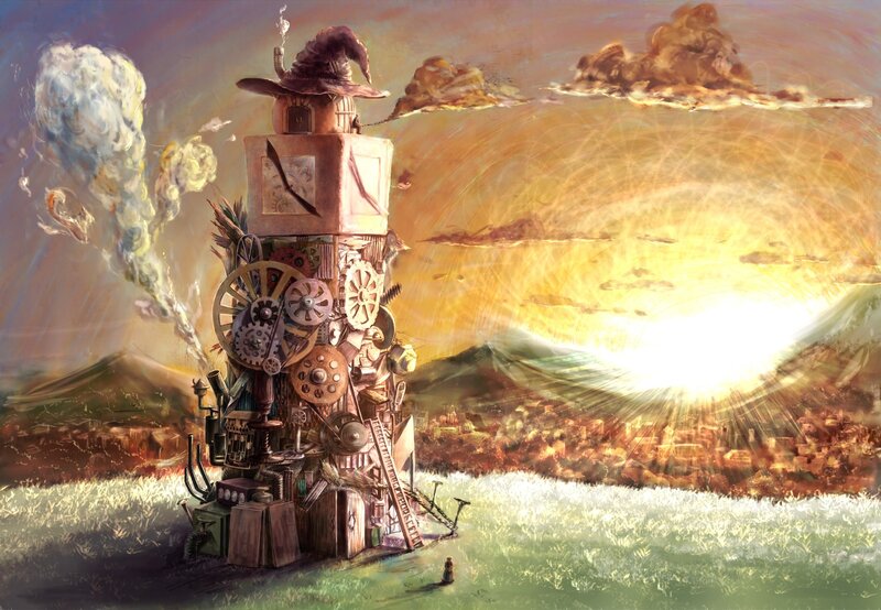 Steampunk Tower — Yellow