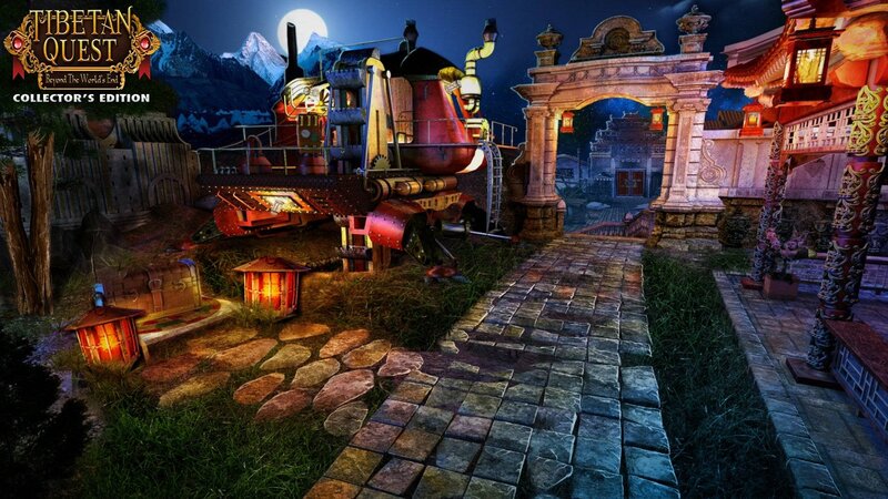 Steampunk Train in Courtyard