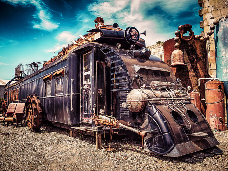Steampunk Train Vehicle