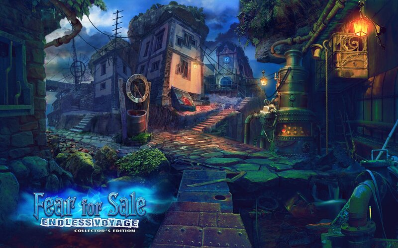 Steampunk Village at Night