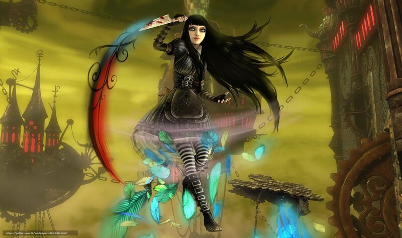 steampunk warrior with knife