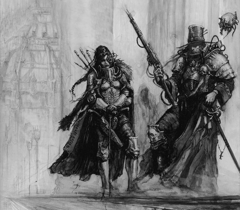Steampunk warriors in a dystopian city