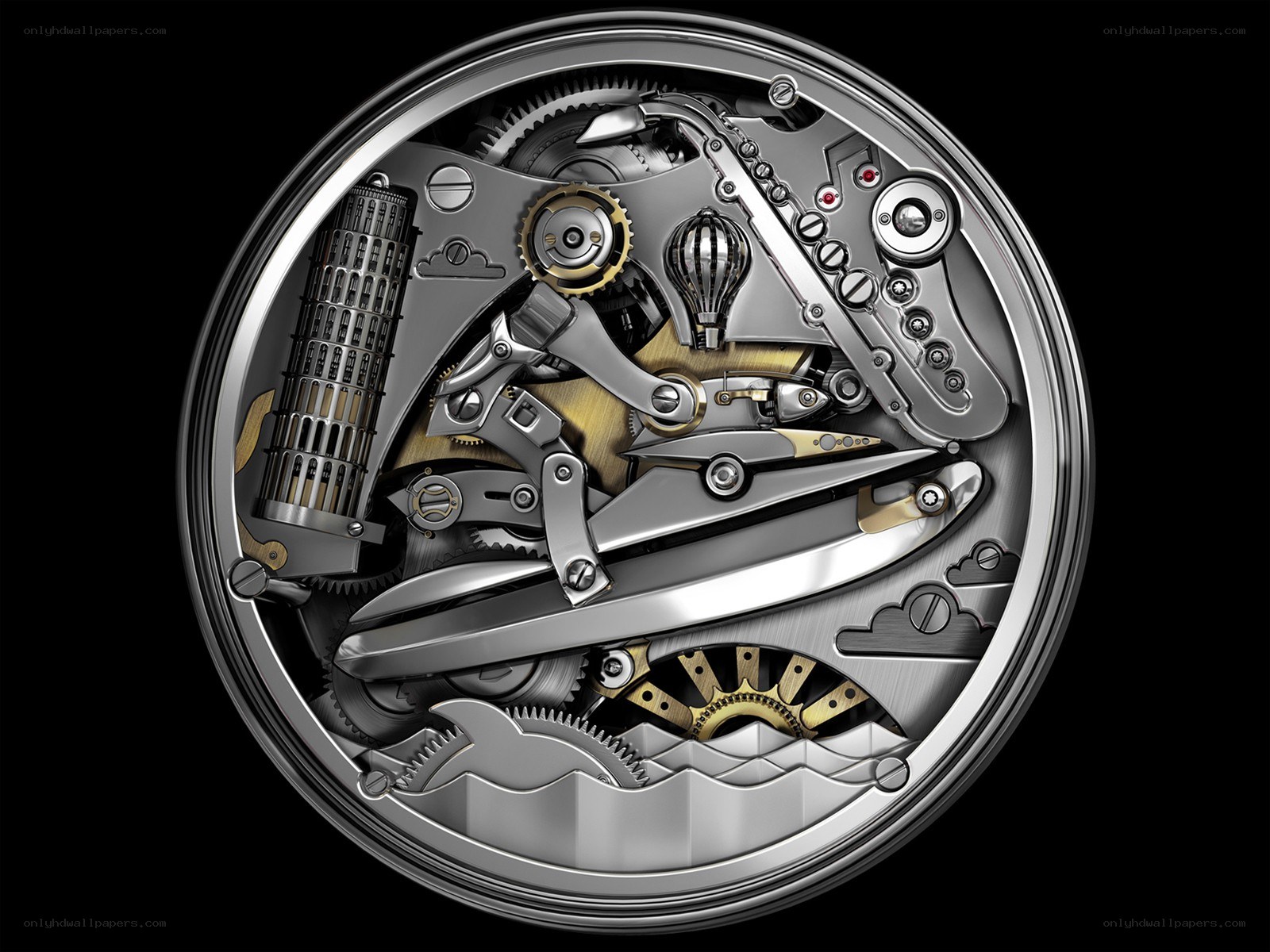steampunk watch mechanism