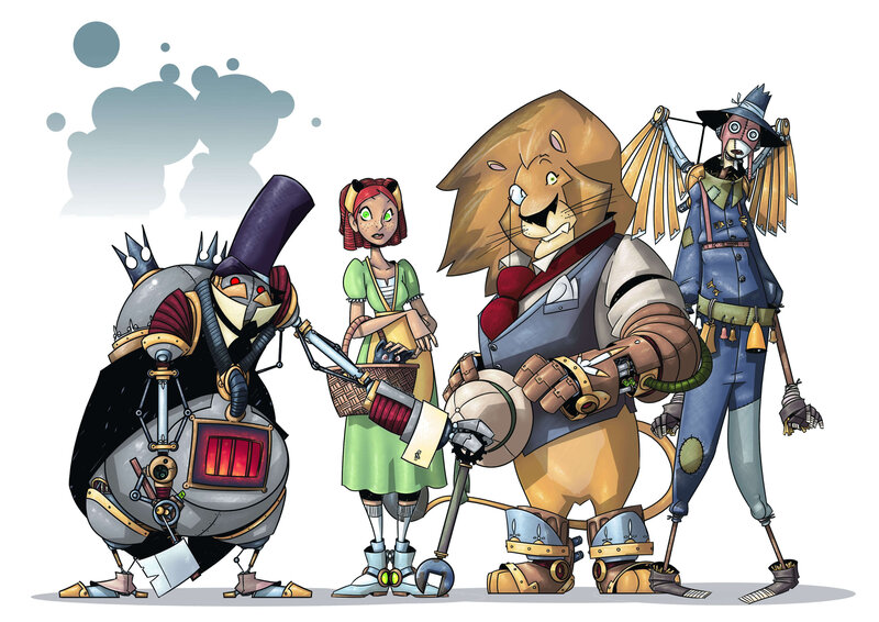 steampunk wizard of oz characters