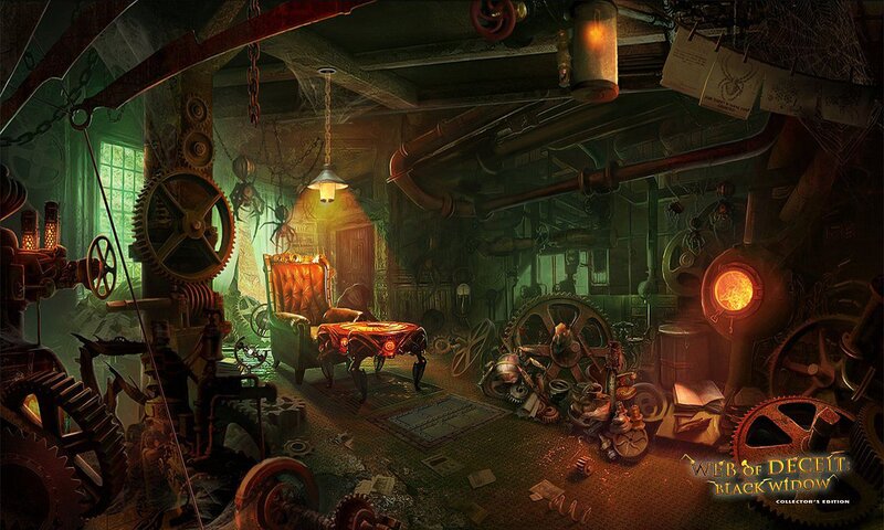 Steampunk Workshop Interior — Green