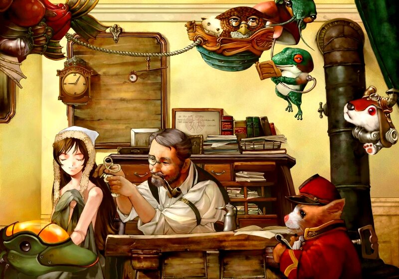 Steampunk workshop with animals