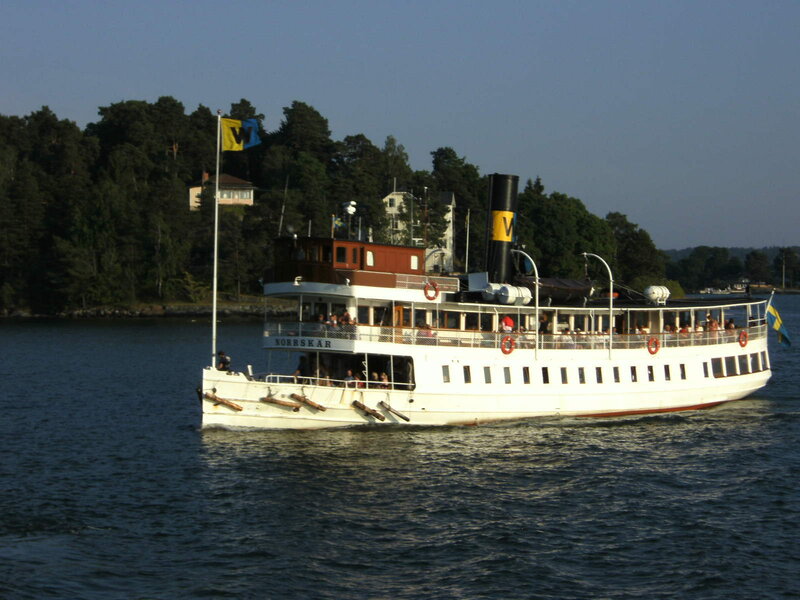 Steamship on a coastal route