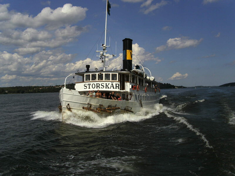 Steamship Storskär on the water