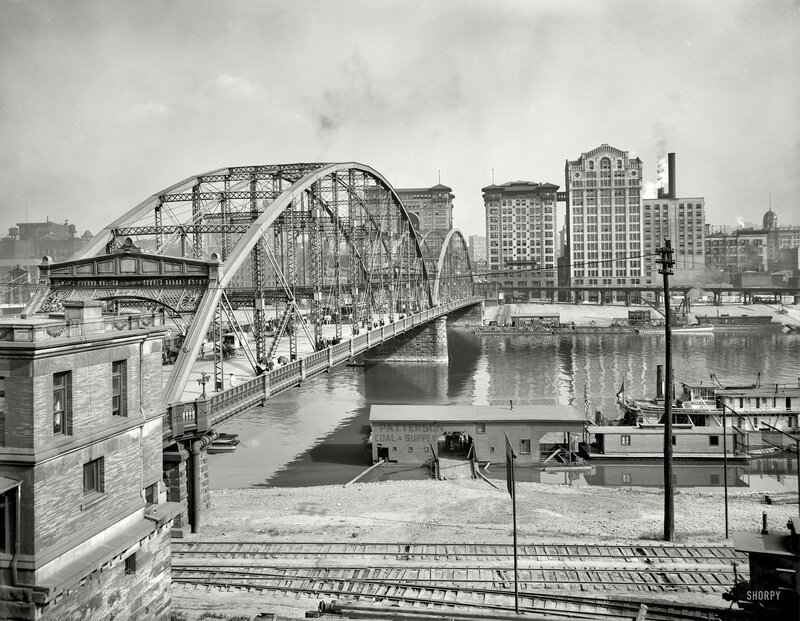 Steel Arch Bridge — Black