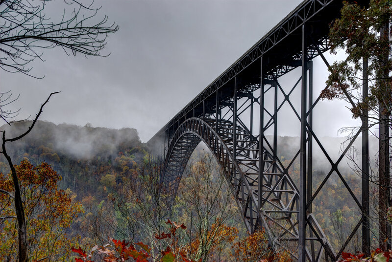 Steel Arch Bridge — Gray