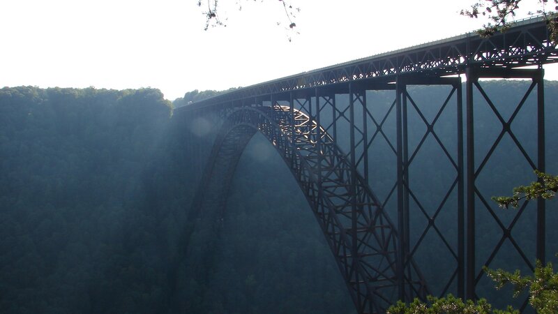 Steel Arch Bridge — Green, Dramatic, Afternoon