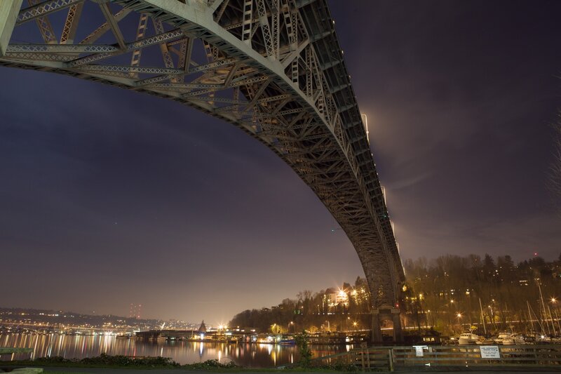 Steel Bridge at Night