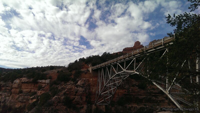 Steel Bridge over Canyon