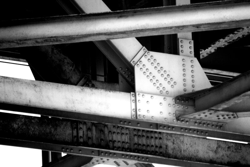 Steel Bridge Truss — Black