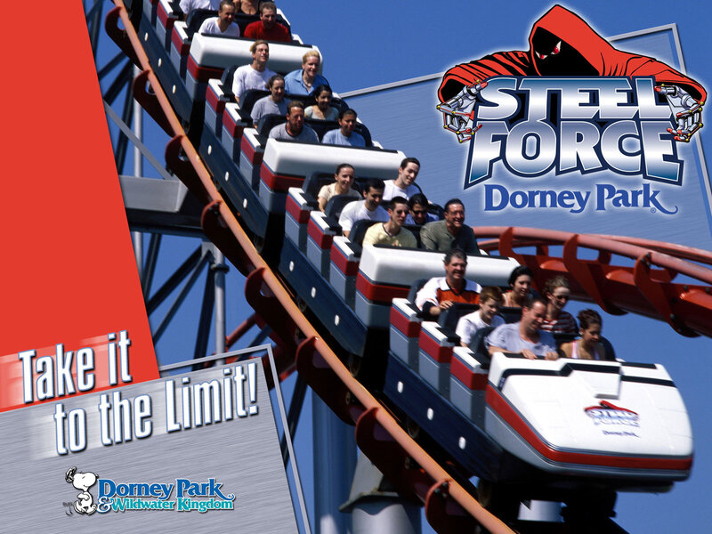 Steel Force roller coaster at Dorney Park