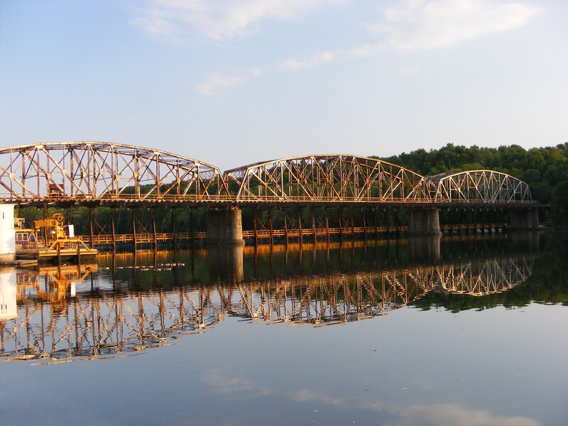 Steel Truss Bridge — Blue