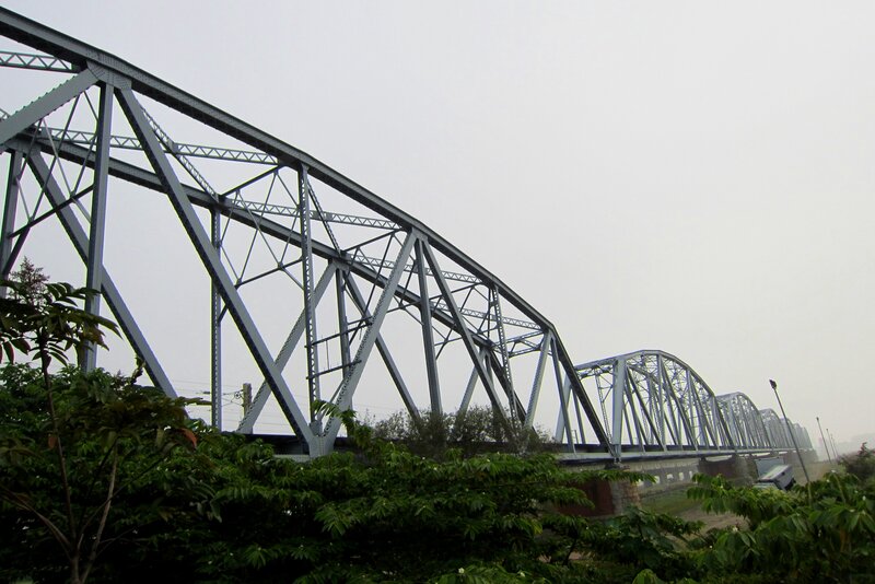 Steel Truss Bridge — Gray, Overcast