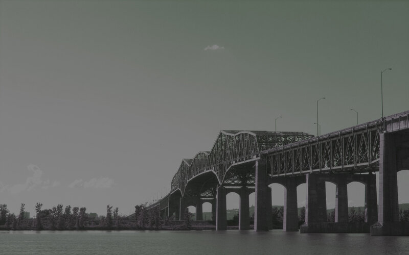 Steel Truss Bridge — Gray, Serene