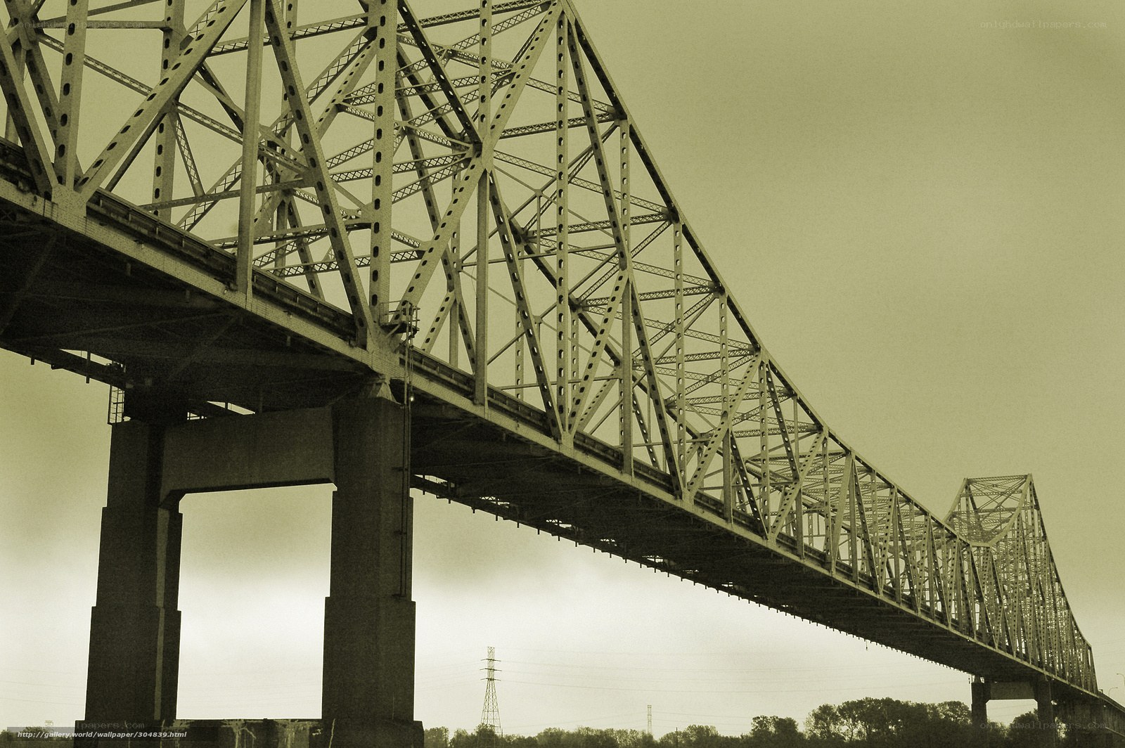 steel truss bridge structure