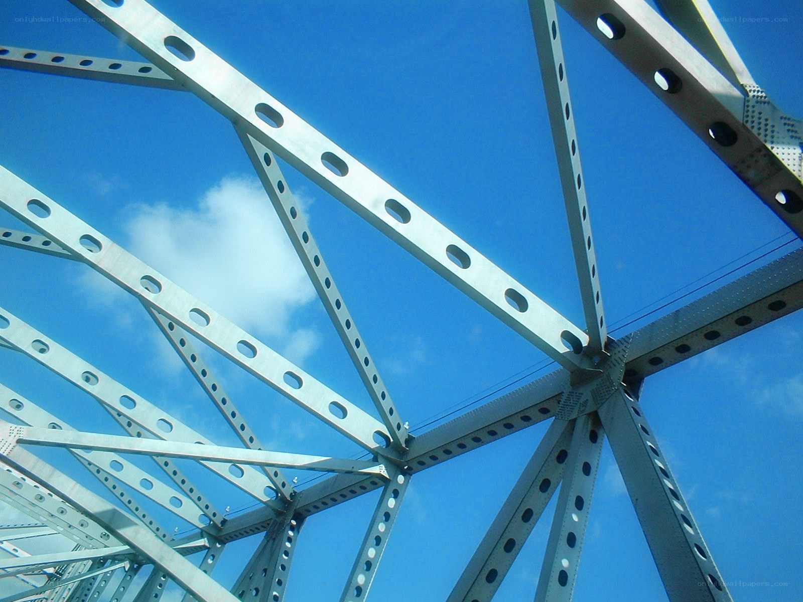 steel truss bridge structure